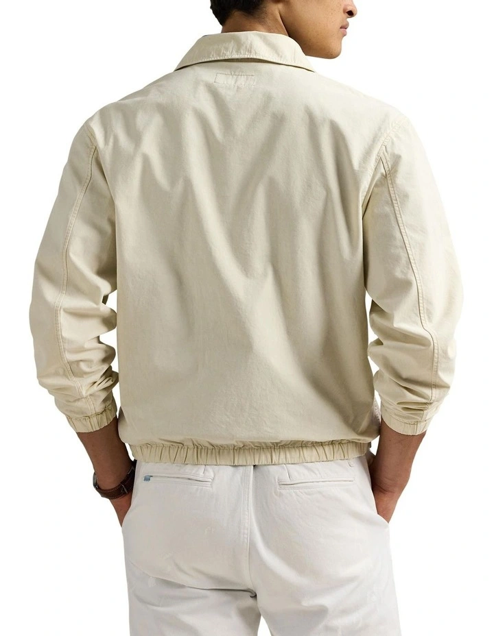 The Bayport Mineral-Dyed Poplin Jacket in Natural image 2