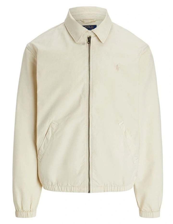 The Bayport Mineral-Dyed Poplin Jacket in Natural image 4