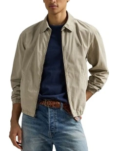 The Bayport Mineral-Dyed Poplin Jacket in Green