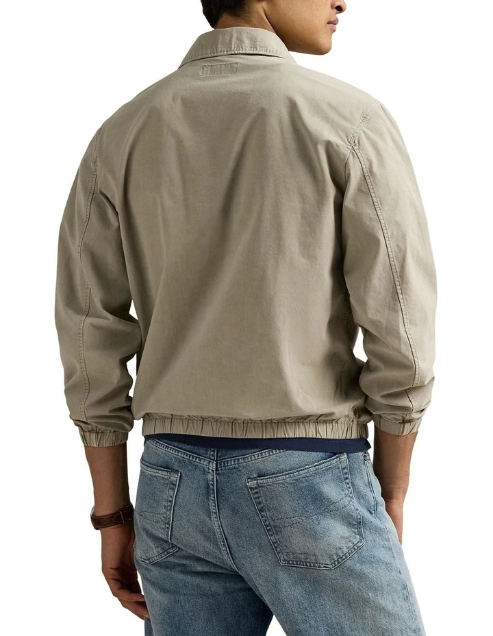 The Bayport Mineral-Dyed Poplin Jacket in Green image 2