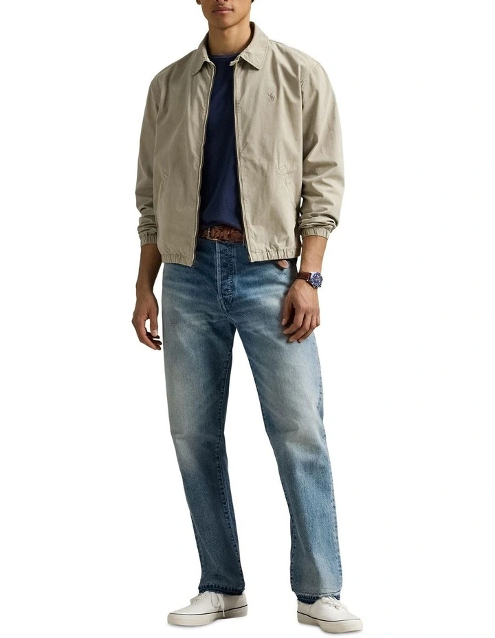The Bayport Mineral-Dyed Poplin Jacket in Green image 3