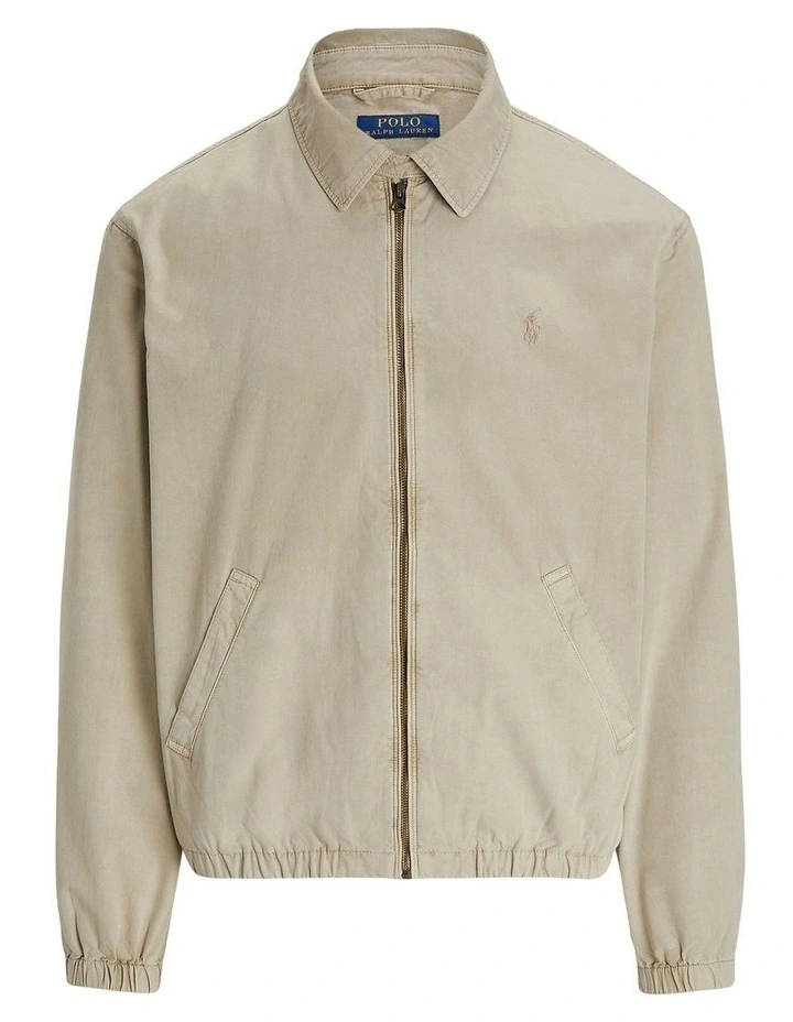 The Bayport Mineral-Dyed Poplin Jacket in Green image 4