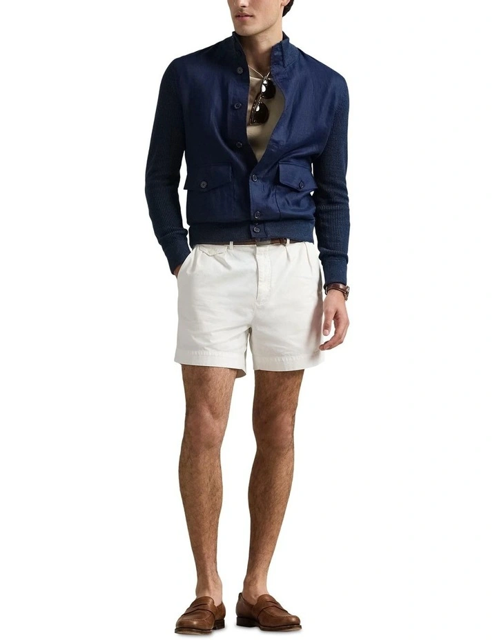 Hybrid Linen Cardigan in Navy image 3