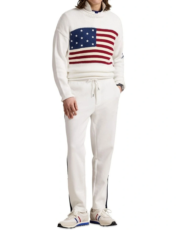 The I Heart Polo Flag Sweater in White image 3