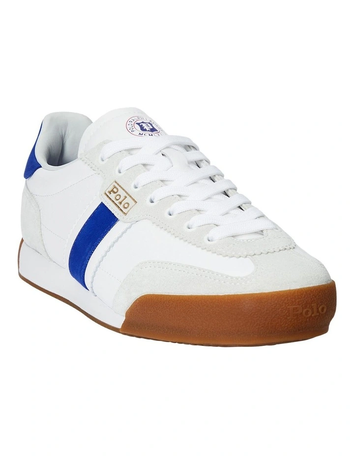 Hester Leather-Suede Sneaker in White image 2