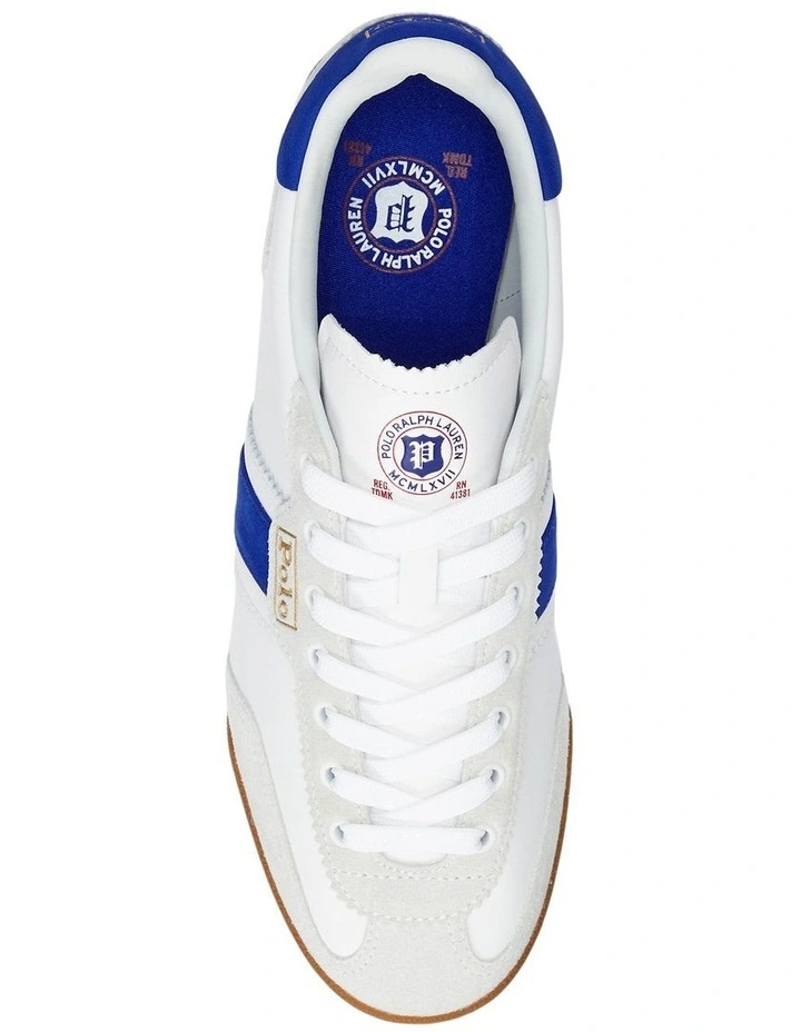 Hester Leather-Suede Sneaker in White image 4