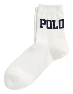 Logo Cotton-Blend Quarter-Crew Socks
