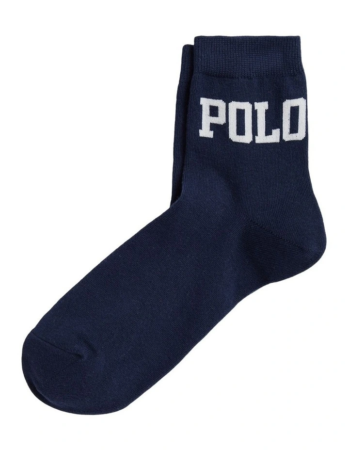 Logo Cotton-Blend Quarter-Crew Socks image 1