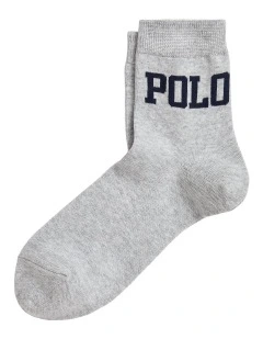 Logo Cotton-Blend Quarter-Crew Socks