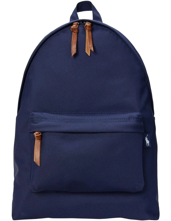 Leather-Trim Backpack image 1
