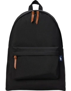 Leather-Trim Backpack