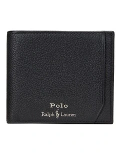 Pebbled Leather Billfold Wallet