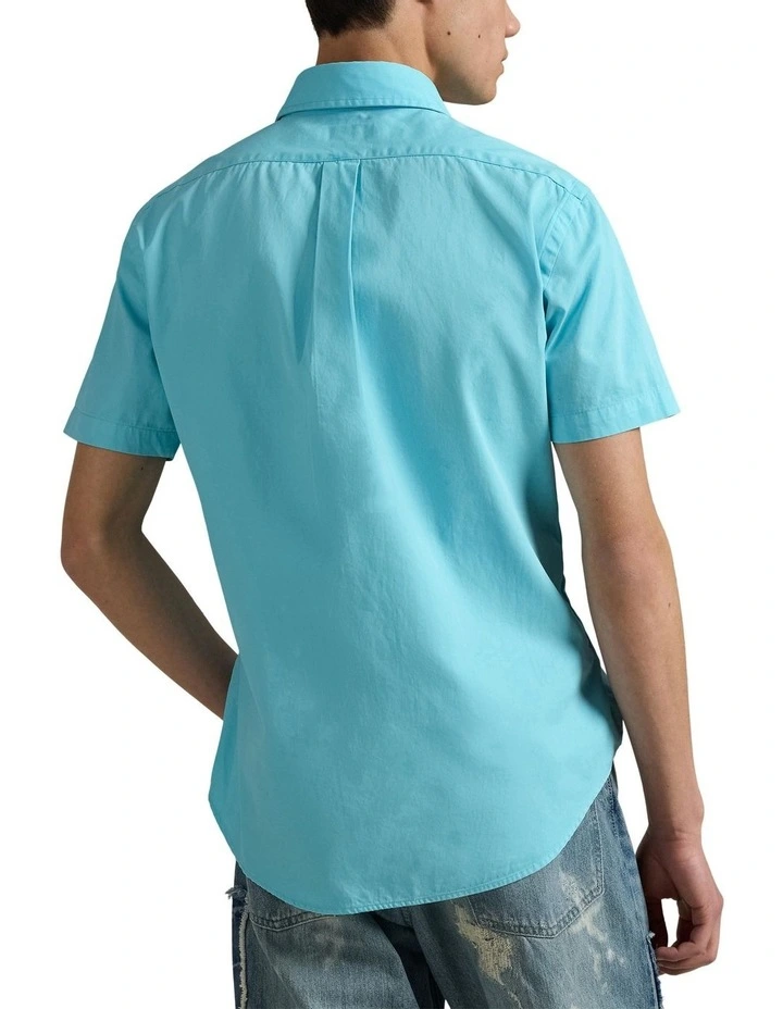 Classic Fit Twill Shirt in Blue image 2