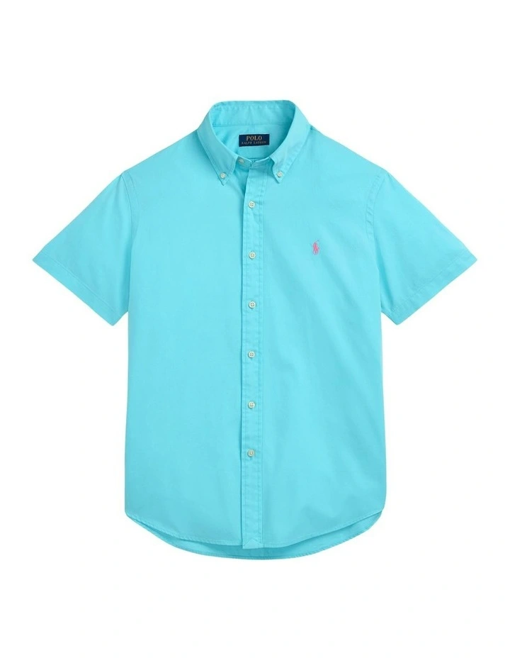 Classic Fit Twill Shirt in Blue image 4