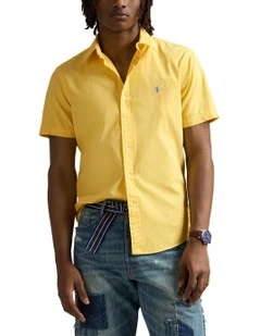Classic Fit Twill Shirt in Yellow