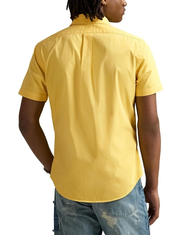 Classic Fit Twill Shirt in Yellow image 2