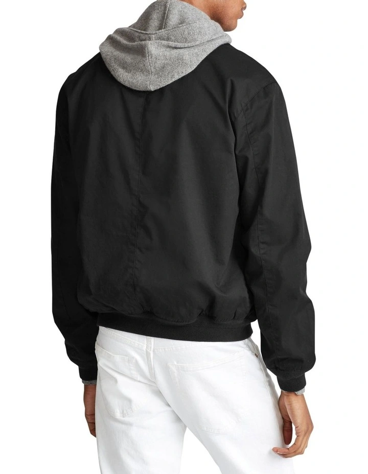 Cotton Twill Jacket in Black image 2