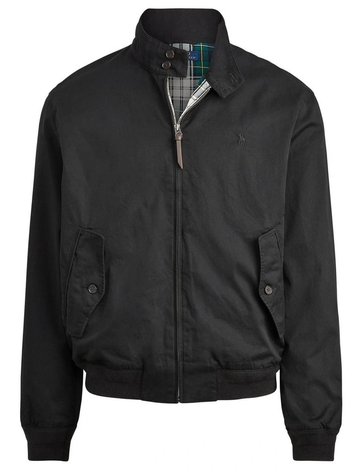Cotton Twill Jacket in Black image 4
