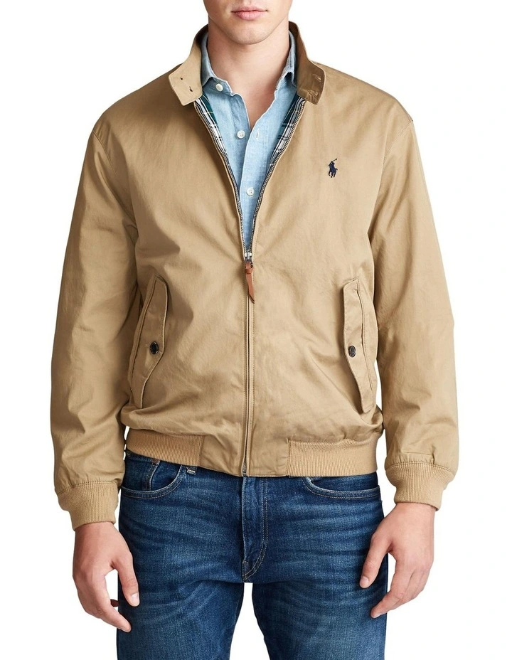 Cotton Twill Jacket in Beige image 1
