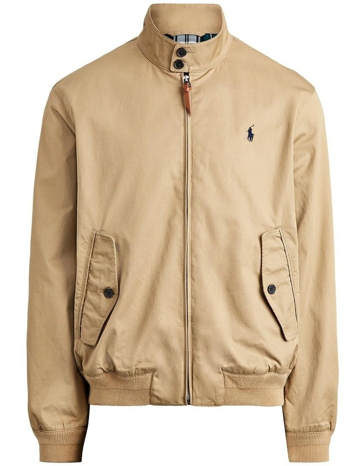 Cotton Twill Jacket in Beige image 4