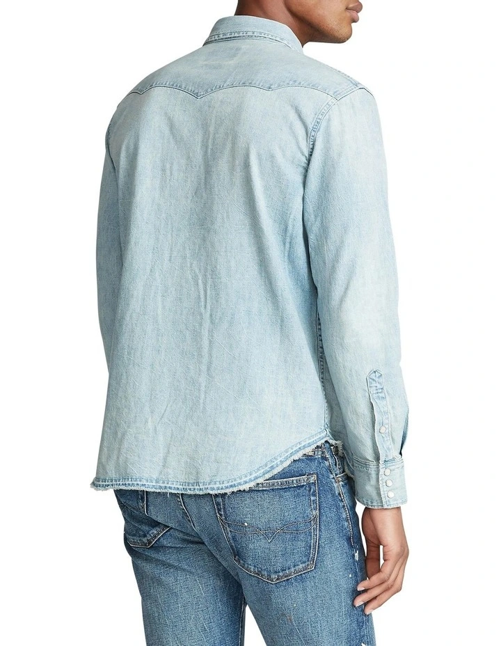 Classic Fit Denim Western Shirt image 2