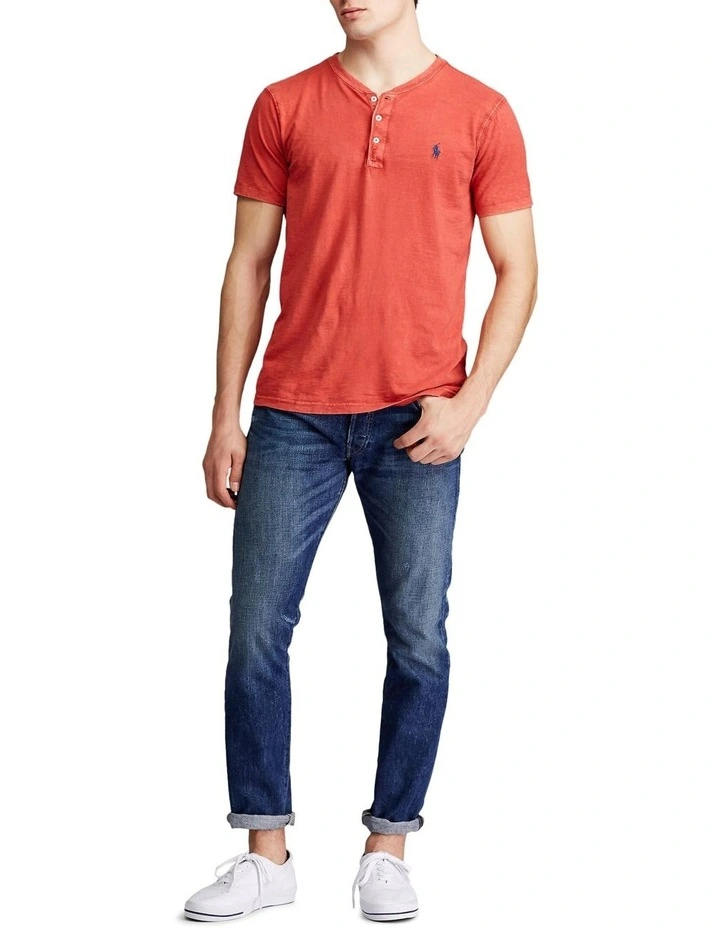Slub Jersey Henley Shirt image 4