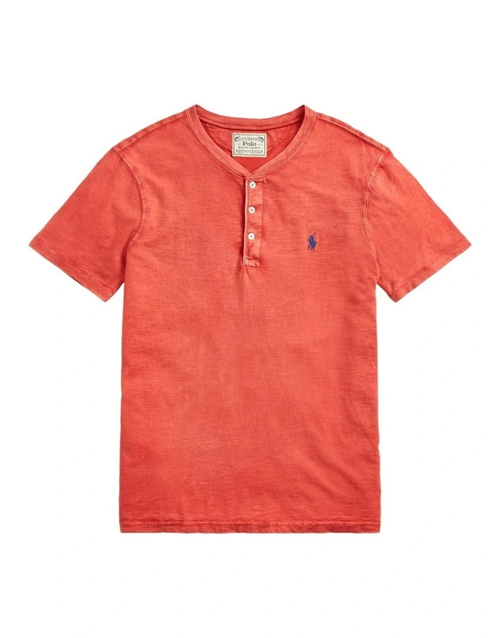 Slub Jersey Henley Shirt image 5