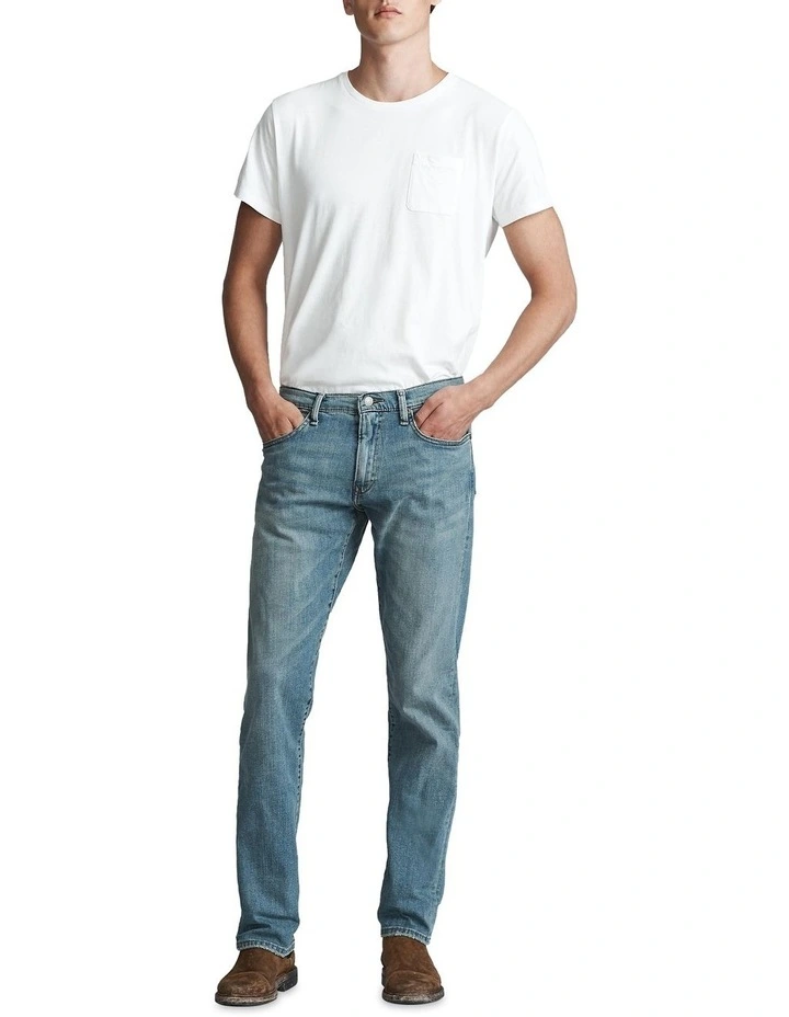 Hampton Relaxed Straight Jean in Blue image 3