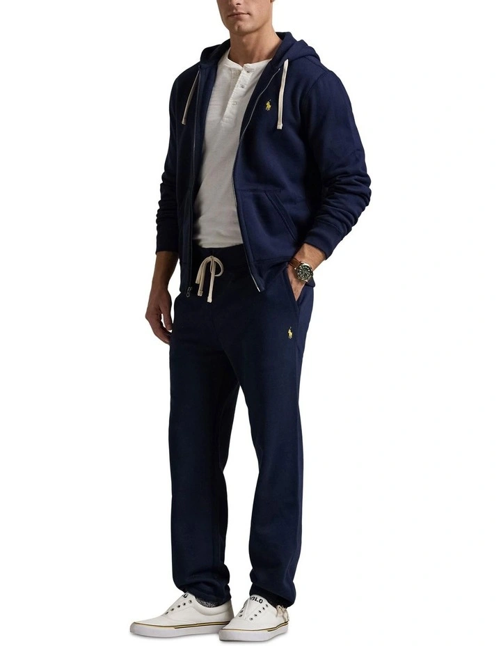Fleece Full-Zip Hoodie in Blue image 3