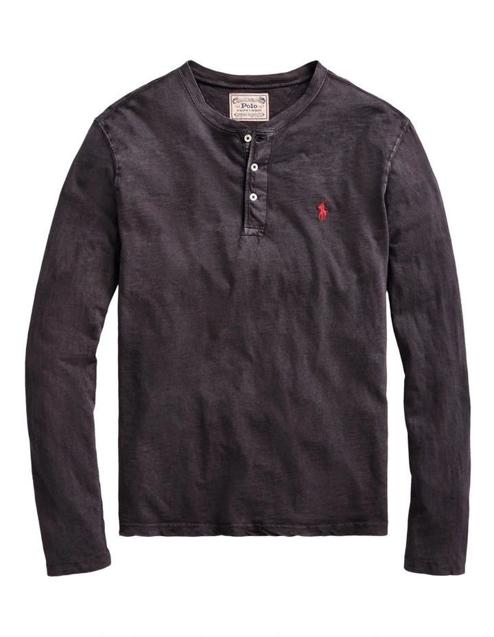 Slub Jersey Henley Shirt image 3
