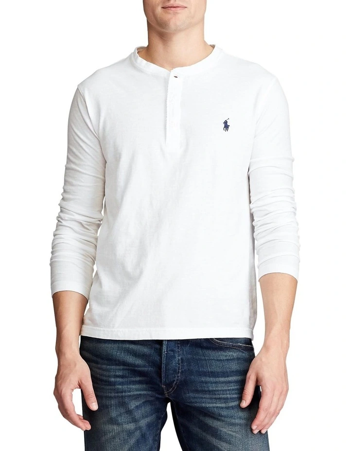Slub Jersey Henley Shirt image 1