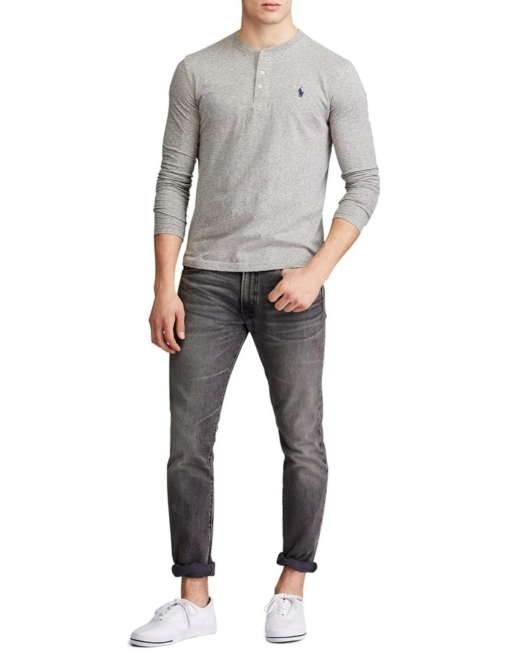 Slub Jersey Henley Shirt image 3