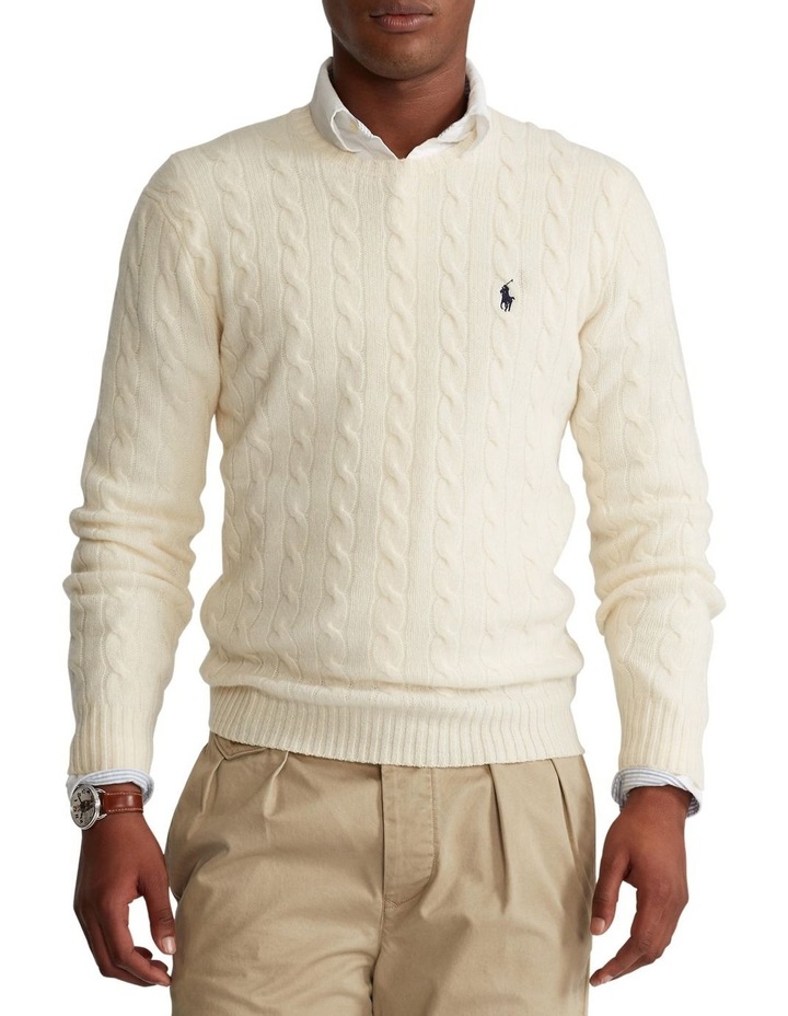 Polo Ralph Lauren Cable-Knit Wool-Cashmere Sweater | MYER