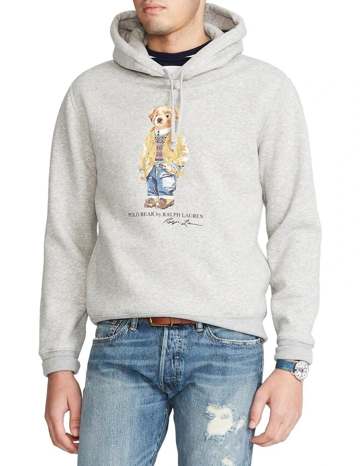 Polo bear hoodie m clearance