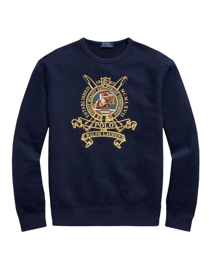 Polo ralph lauren embroidered sweatshirt Clearance