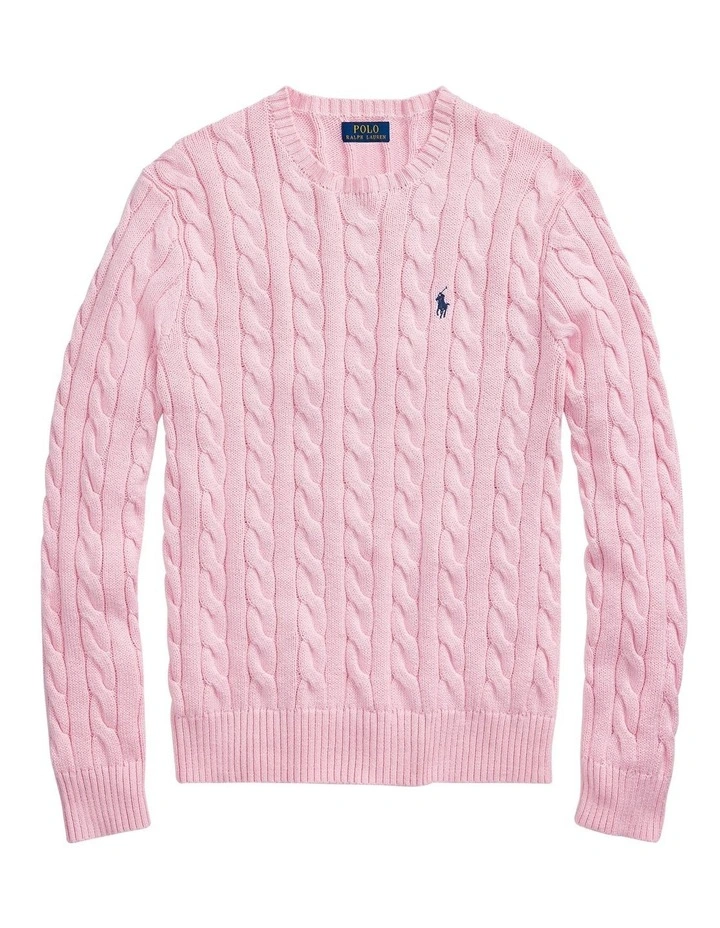 Cable-Knit Cotton Sweater image 4