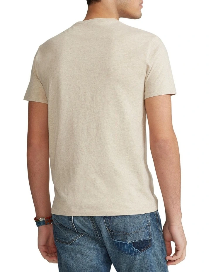 Custom Slim Fit Jersey Crewneck T-Shirt in Grey image 2