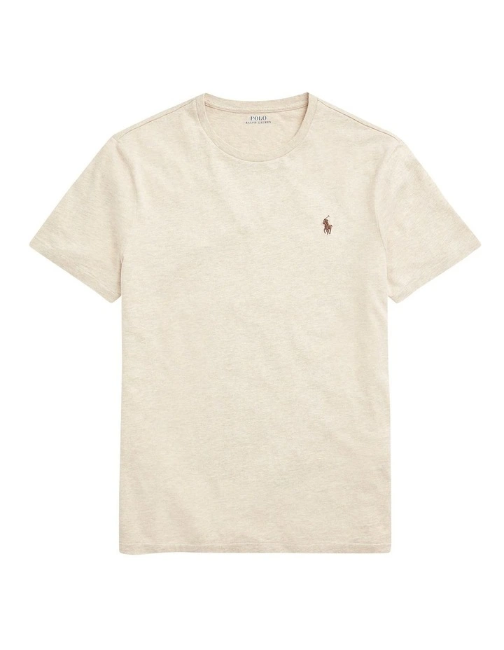 Custom Slim Fit Jersey Crewneck T-Shirt in Grey image 3