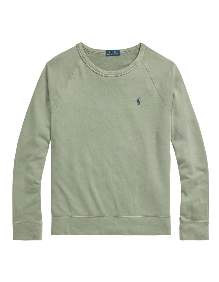 Spa terry sweatshirt cargo green clearance