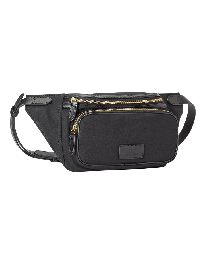 Leather-Trim Canvas Waist Pack image 2