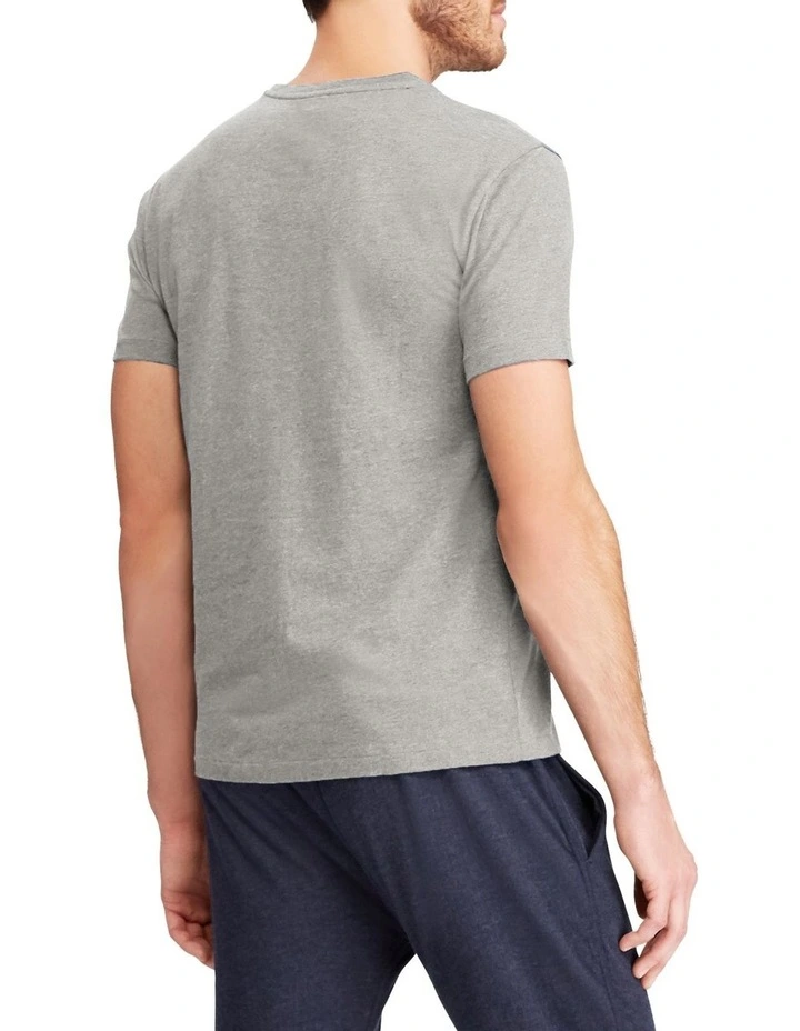 Custom Slim Fit Jersey Crewneck T-Shirt Grey image 2