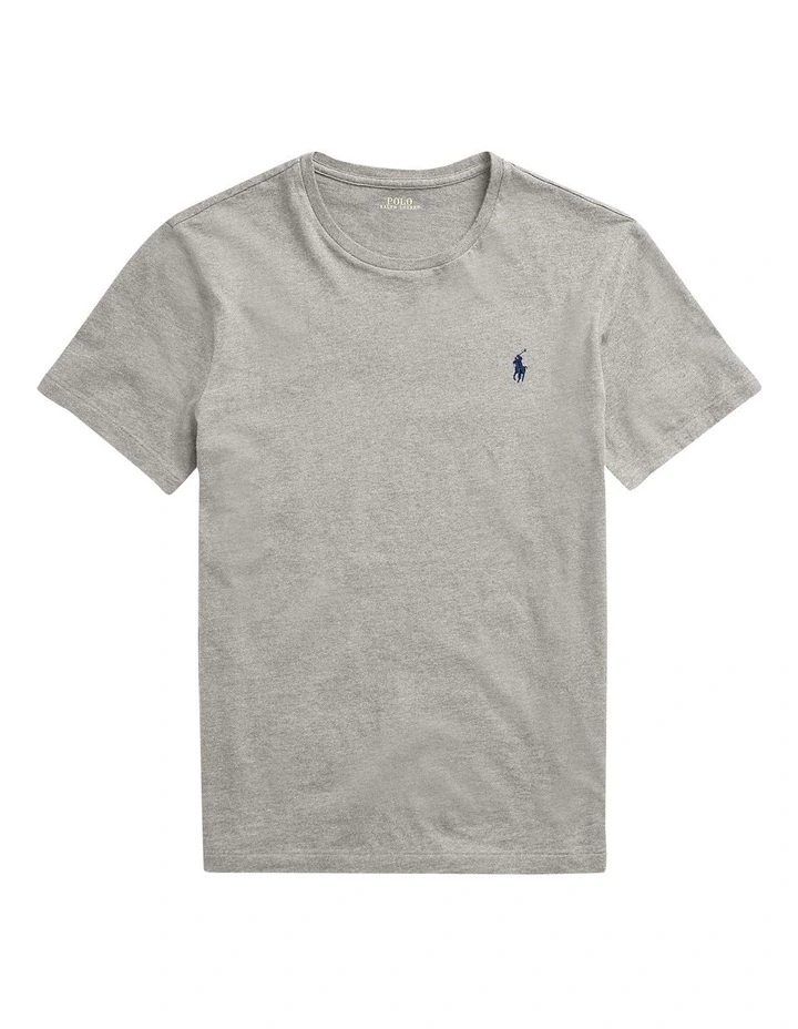 Custom Slim Fit Jersey Crewneck T-Shirt Grey image 4