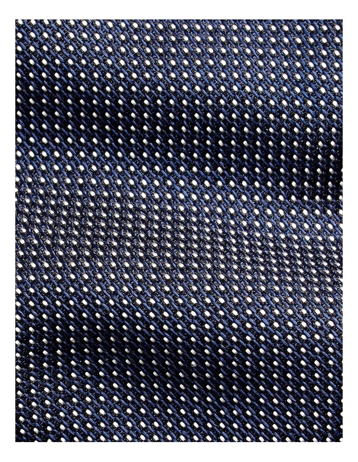Pin Dot Silk Narrow Tie in Navy image 2