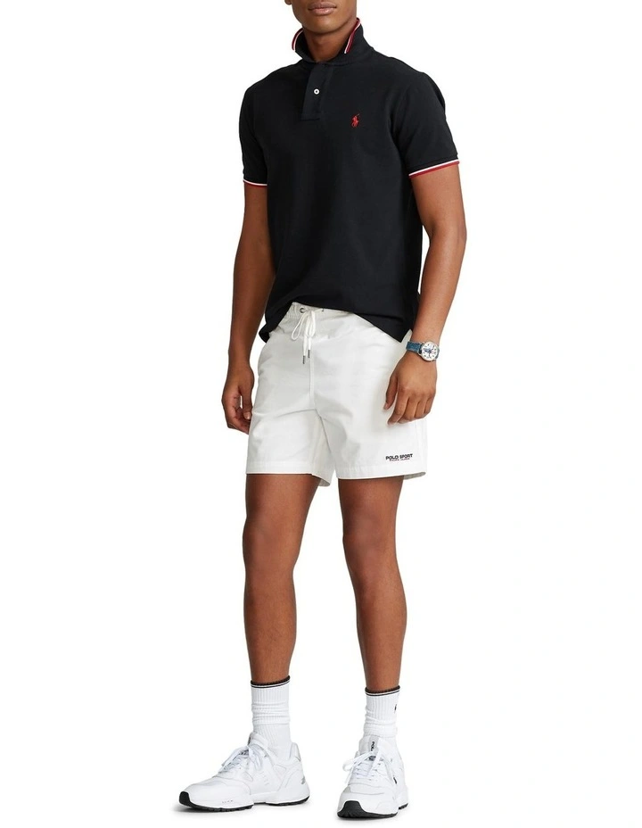 Classic Fit Mesh Polo Shirt Black image 3
