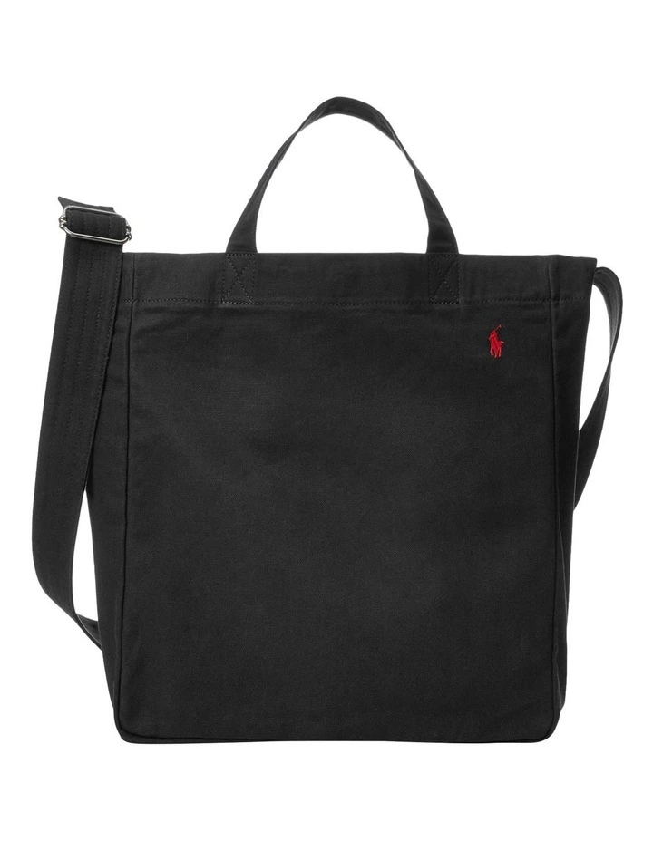 Canvas Black Shopper Tote image 1
