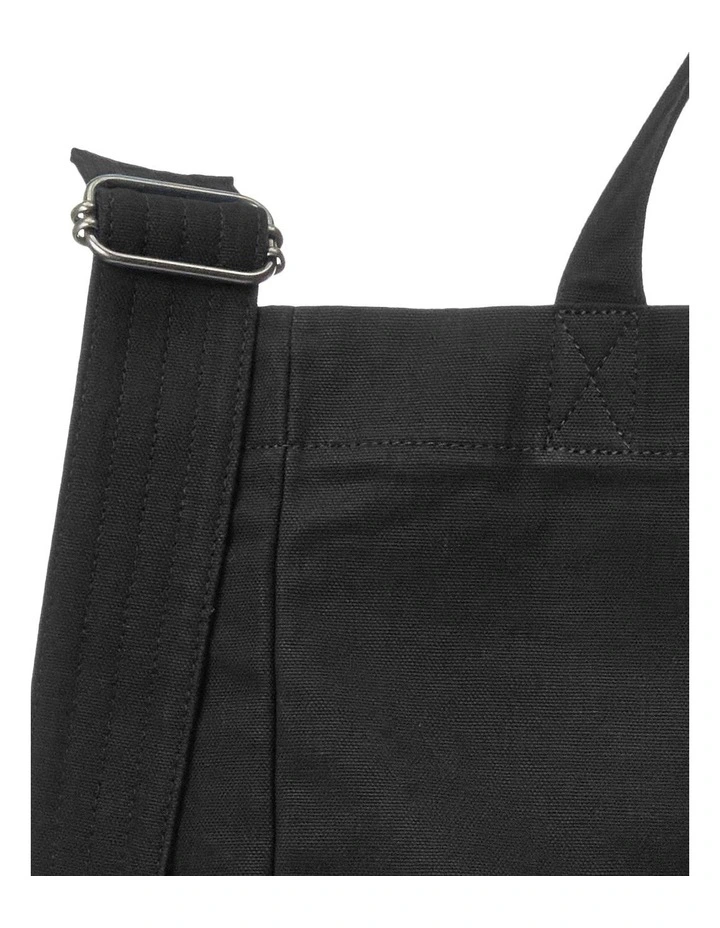 Canvas Black Shopper Tote image 5