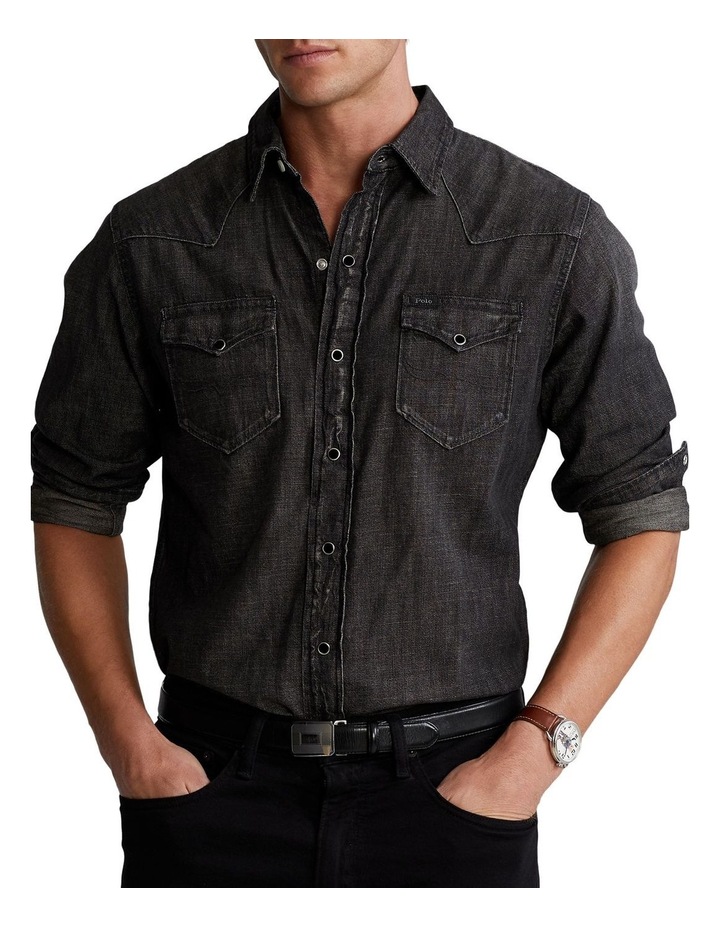 black denim shirts