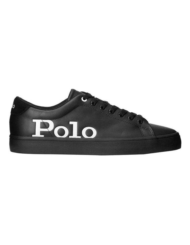 Longwood Black Logo Leather Sneaker image 1