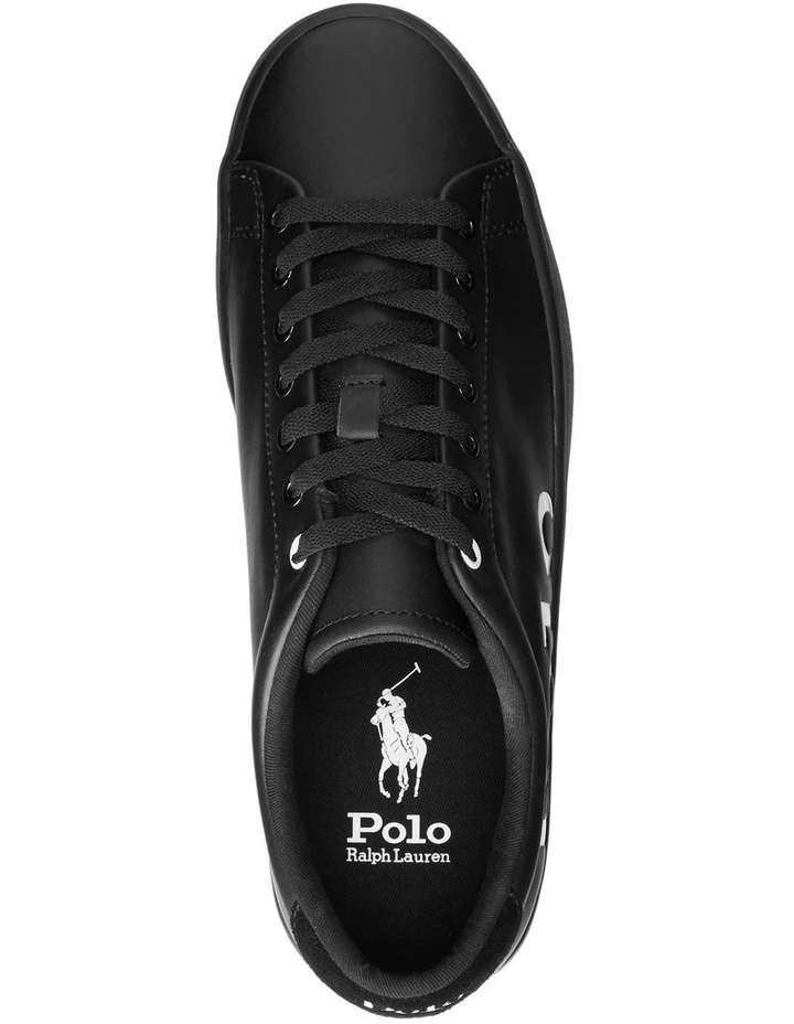 Longwood Black Logo Leather Sneaker image 2