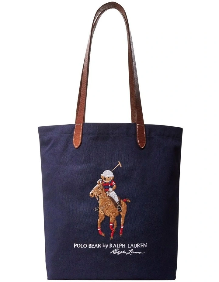 Polo Ralph Lauren Polo Bear Navy Twill Shopper Tote | MYER